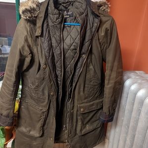 Women's Barbour Olive Winter Coat